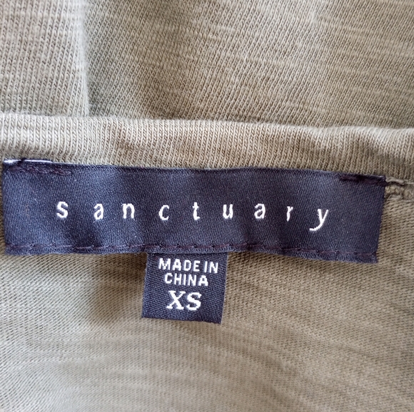 SANCTUARY Lakeside Cold-shoulder  Tie Dress  Green  XS - Picture 5 of 10